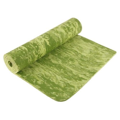 Коврик Sangh Yoga mat, 183х61 см темно-зеленый 0.8 см