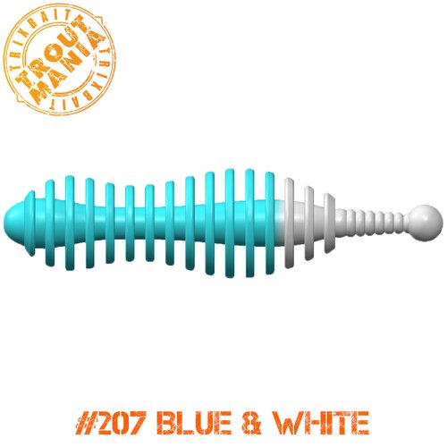 TM Mouse Tail 2.0' -207 Blue&White (Cheese)