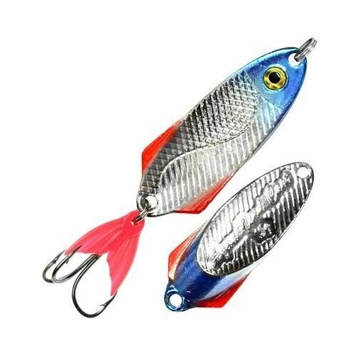 Блесна для рыбалки AQUA NORD CAST 7,5g, цвет 06 (серебро, красный и синий металлик), 1 штука