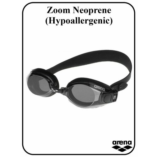 Очки для плавания ARENA Zoom Neoprene 9227955, дымчатые линзы
