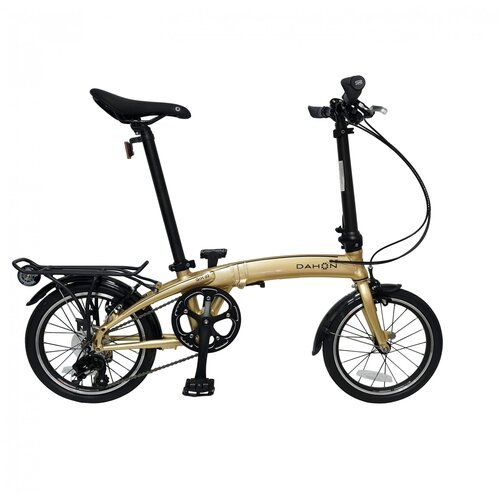 Велосипед Dahon QIX D3 YS 9193-1 золотистый, складной, колеса 16' + Подарок!