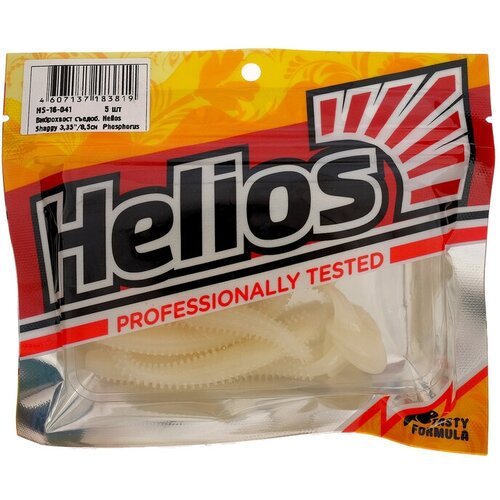 Helios Виброхвост Helios Shaggy Phosphorus, 8.5 см, 5 шт. (HS-16-041)