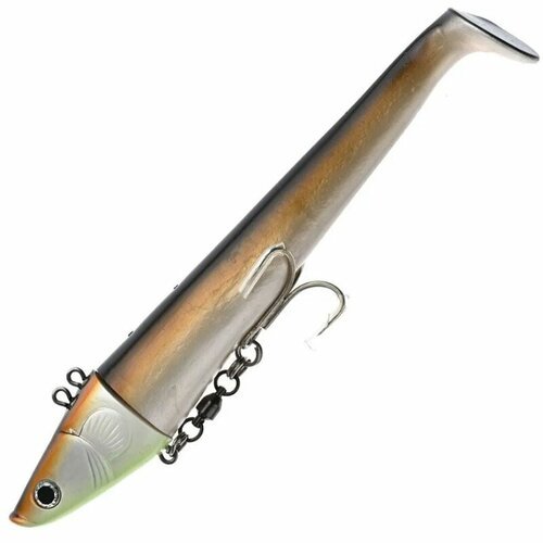 Приманка мягкая огруженная Pro Hunter Small Paddle Eel Shad Jig UV 28см 500гр #03 Pollock Fish