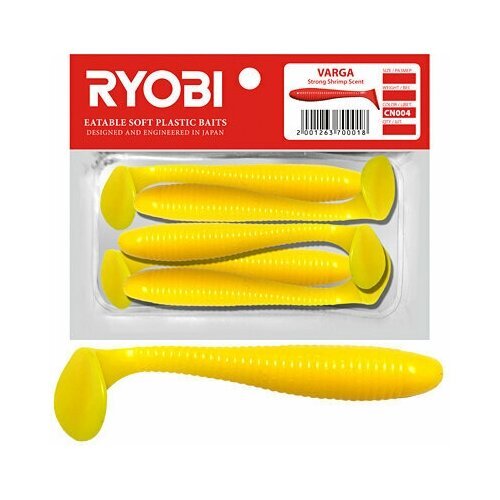 Мягкая силиконовая приманка риппер Ryobi VARGA (50mm), CN004 (sweet melon), ( упк. 8 шт.)