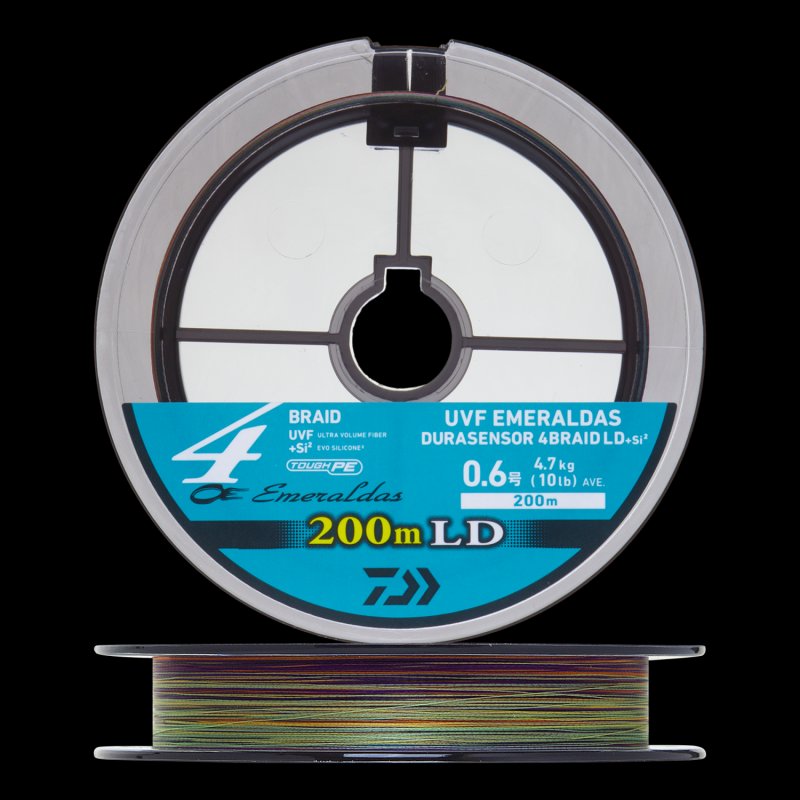 Шнур плетеный Daiwa UVF Emeraldas Durasensor 4Braid LD+Si2 #0,6 0,128мм 200м (5color)