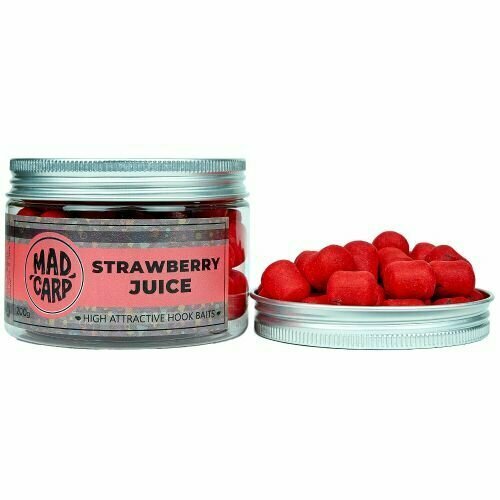 Бойлы (дамблсы) тонущие Mad Carp Baits STRAWBERRY JUlCE (Клубничный Сок) Dumbells