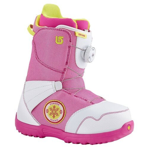 Детские сноубордические ботинки BURTON Zipline Boa, white/pink, 31