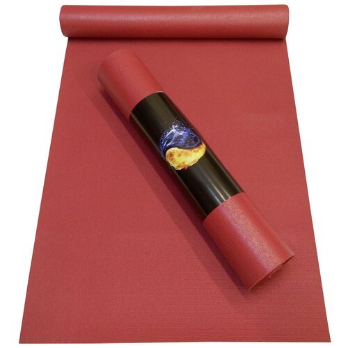 Коврик для йоги и фитнеса детский RamaYoga Yin-Yang Light, бордо, размер 150 х 60 х 0,3 см