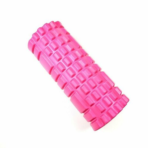 Ролик массажный для йоги и фитнеса Yogastuff 33*14 см, розовый