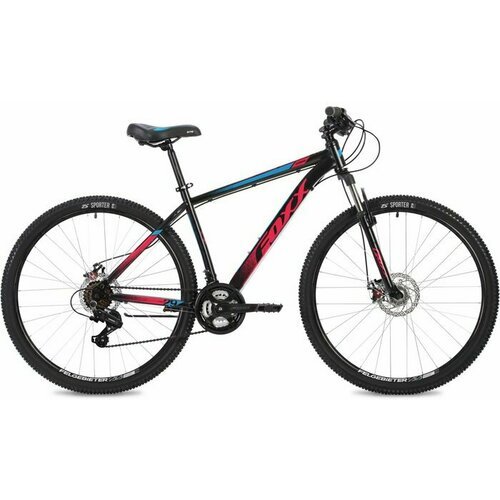Велосипед Foxx Caiman 29' (29SHD. CAIMAN.18BK4), 2024, рама 18', черный