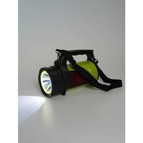 Фонарь прожектор аккумуляторный светодиодный старт мощный для кемпинга 3 режима работы, 150 метров, ремешок для переноски