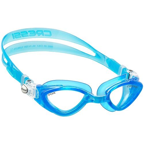 Очки для подводного плавания и тренировок в бассейне CRESSI FOX синий силикон/прозрачные линзы