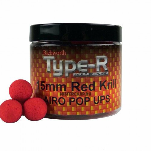 Бойлы RICHWORTH Pop-Ups Airo Tipe-R Red Krill 14мм 80г (рыба с добавлением криля)