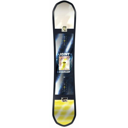 Сноуборд Joint Snowboards Charger, 159 см, 2021-2022, черный/желтый/синий