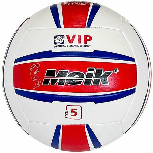 Мяч волейбольный MEIK (2-слоя, PVC 2. 7, 280 гр. , маш. сш. ) (красный/белый)