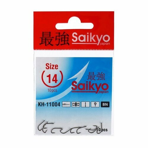 Saikyo, Крючки KH-11004 Crystal, №14, 10шт.