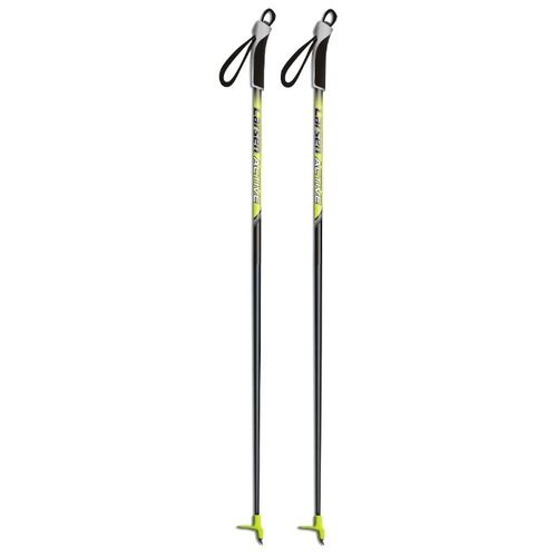 Лыжные палки Larsen Active, 130 см, черно-желтый