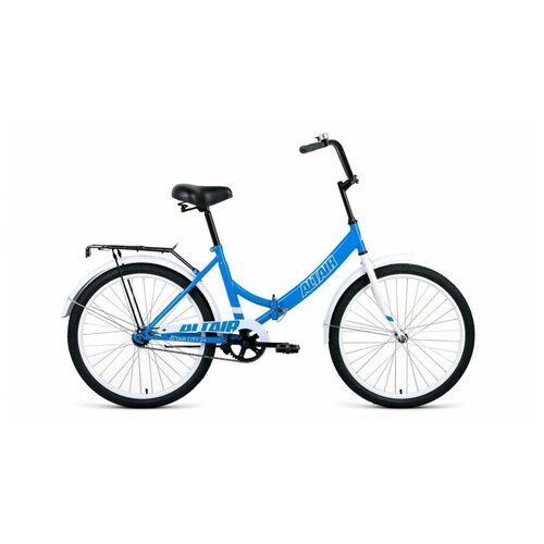 ALTAIR Городской велосипед ALTAIR City 24 голубой/белый 16' рама