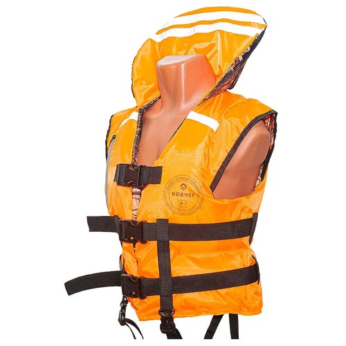 Спасательный жилет Ковчег Хобби, размер XXL-XXXL, 115 кг, оранжевый/камуфляж