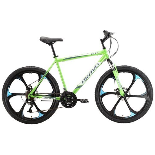 Велосипед Bravo Hit 26 D FW (2021) зеленый/белый/серый 20