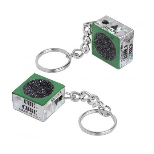 Брелок-инструмент для обработки наклейки Cue Cube (зеленый)