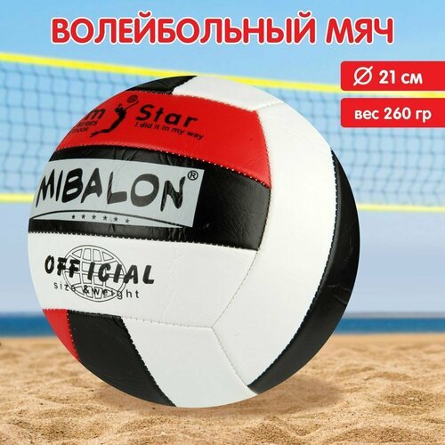 Волейбольный мяч 21 см, размер 5, Veld Co / Пляжный мячик
