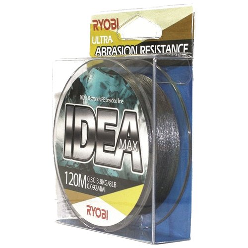 Шнур RYOBI PE IDEA 8* 120m d-0.331 #20kg Grey RB8G331