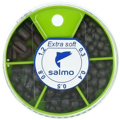 Грузила Salmo extra soft, набор №1 малый, 5 секций, 0.3-1.2 г, 60 г