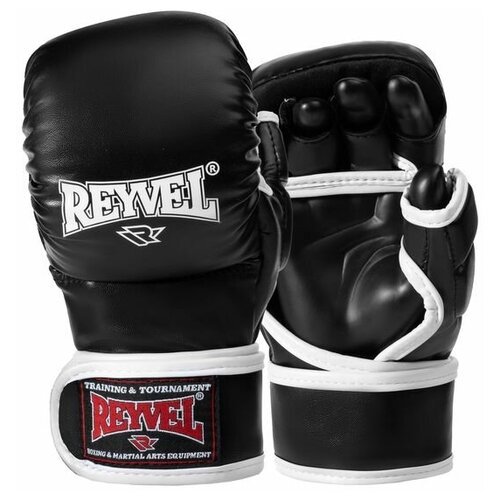 Перчатки ММА тренировочные черные - Reyvel - Черный - L
