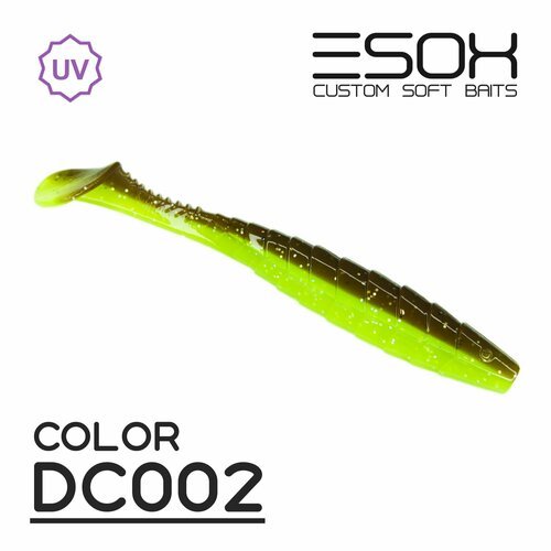 Мягкие приманки Esox GEKASA 4.4' (112мм) # DC002 (4шт)