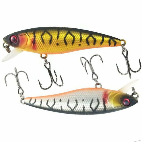 Воблер Mottomo Bang Minnow 65SP 6,3g Silver&Gold Tiger