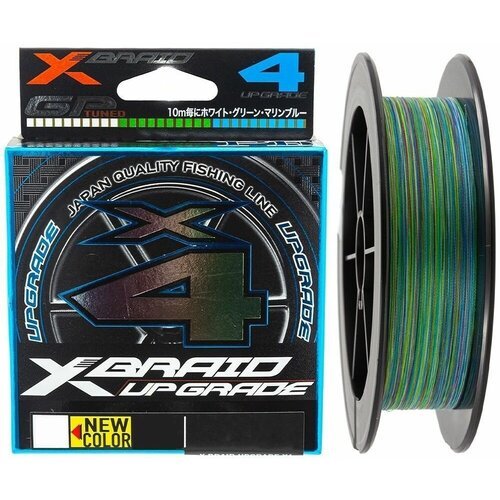 Плетёный шнур YGK X-Braid Upgrade X4 3 colored 180m #0.4/8lb