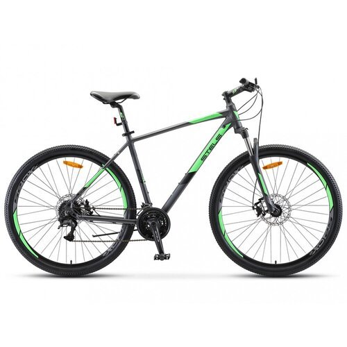 STELS Велосипед Стелс Navigator 920 MD 29' V010 (рама 16,5', антрацитовый/зеленый)