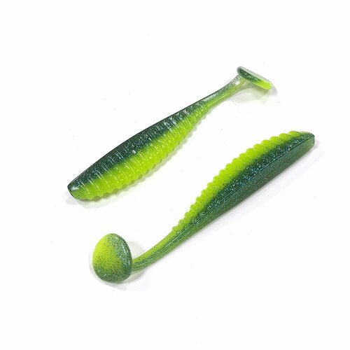 Силиконовая приманка REINS S CAPE SHAD 3.5' Цв. L01 - Chartreuse Thunder