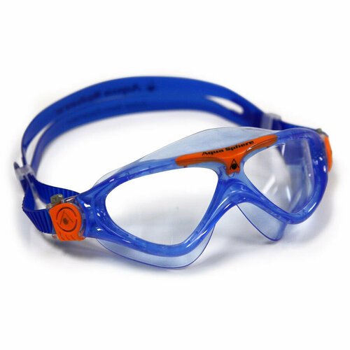 Aquasphere Очки для плавания Vista Junior прозрачные линзы, blue/orange