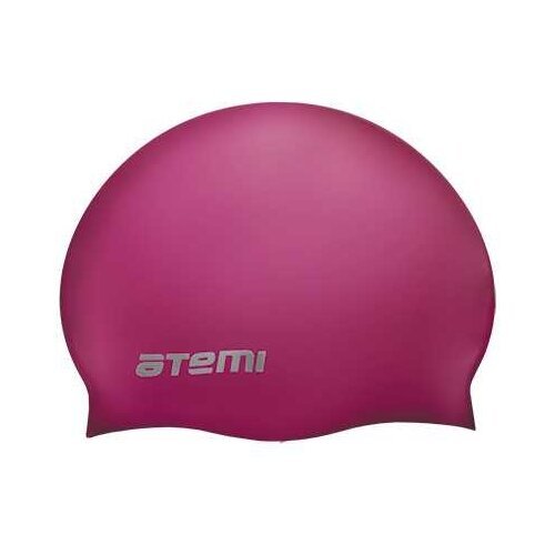 Шапочка для плавания ATEMI, силикон (вишневый) SC304