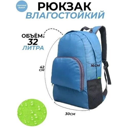 Рюкзак трансформер/рюкзак складной/рюкзак голубой