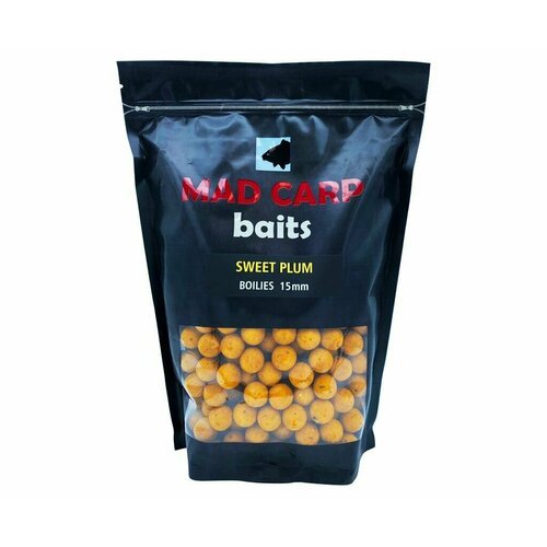 Бойлы тонущие Mad Carp Baits SWEET PLUM (Слива) 1кг 15мм