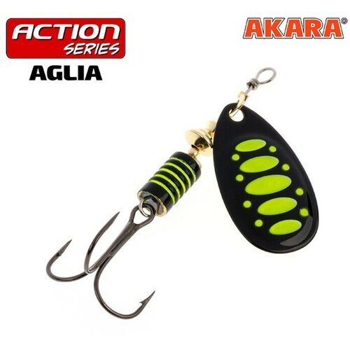 Akara Блесна вращающаяся Akara Action Series Aglia 1, 4 г, цвет A34