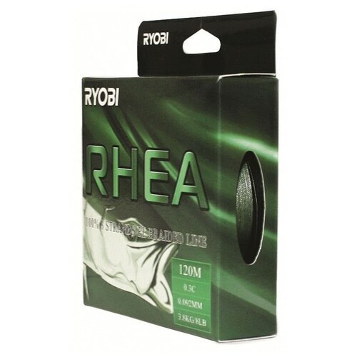 Шнур RYOBI PE RHEA 8* 120m d-0.128 #6.0kg Dark green RB8DG128