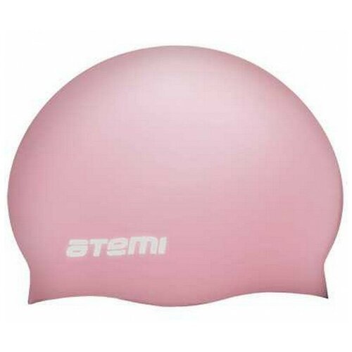 Шапочка для плавания Atemi, силикон, детская, розовая, SC305