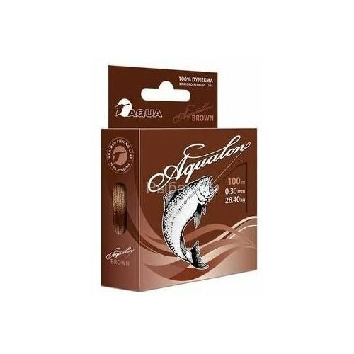 Леска плетеная Aqua Aqualon Brown 0.30 100м