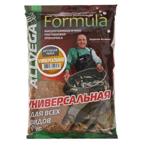 Прикормка Allvega Formula Universal Big Fish, универсальная, крупная рыба, 900 г 6883823