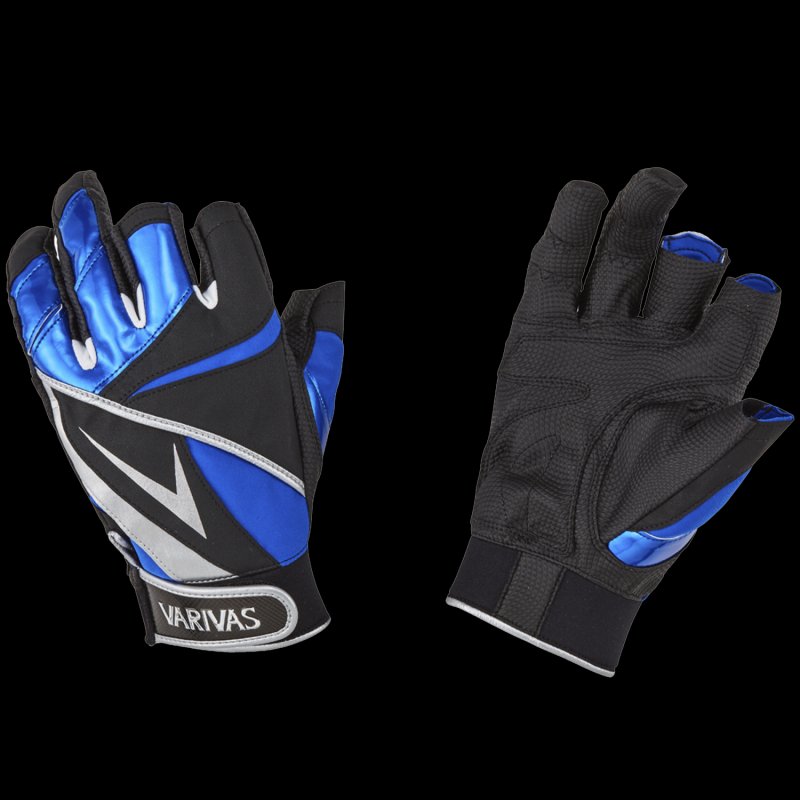 Перчатки Varivas Stretch Fit Glove 3 VAG-22 LL Blue