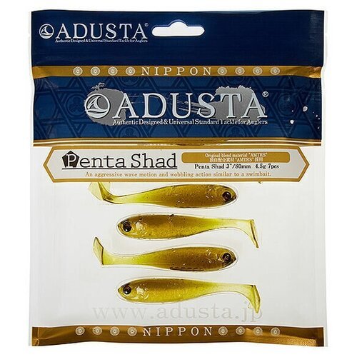 Приманка Adusta Penta shad 4' #118 Ghost Ayu