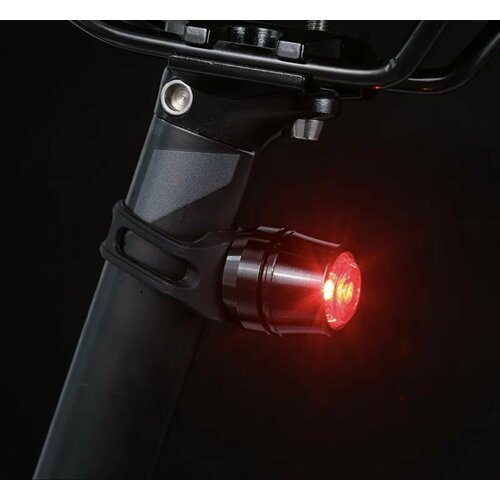 Велосипедный задний фонарь, 3 режима, алюминиевый, USB зарядка