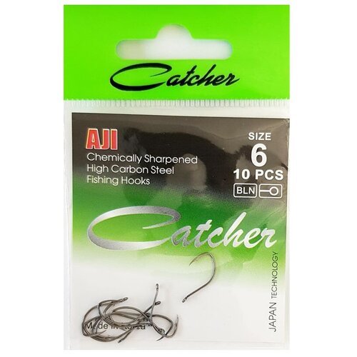 Крючок 'Catcher' AJI Size 6 (5 пакетиков)