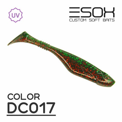 ESOX Богатырь 4' (100мм) [5шт.] DC017 / Мягкая приманка для рыбалки