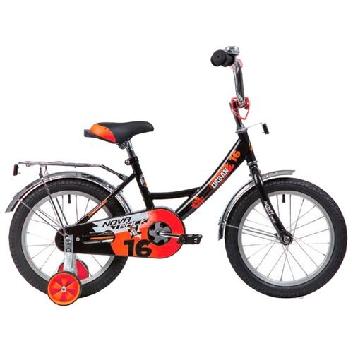 Детский велосипед Novatrack Urban 16 (2020) черный 10.5' (требует финальной сборки)