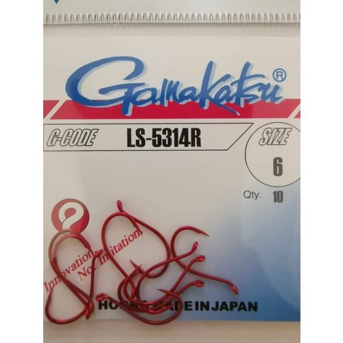 Крючок Gamakatsu LS-5314R №6 (10шт)